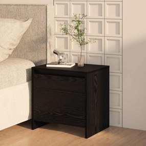 vidaXL Armário de Cabeceira Carvalho Preto 45 x 34 x 44,5 cm