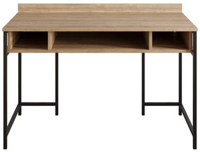 Secretária de Estudo Tumata – Preto e Nogueira – 119,5 x 65,2 x 62 cm