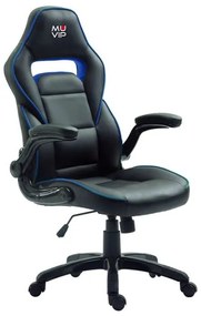 Cadeira Gaming GM400 Preto/Azul MUVIP