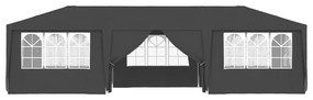Tenda festas com paredes laterais 4x9m 90g/m² antracite