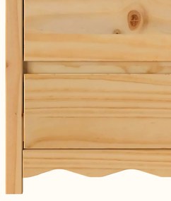 Cômoda vidaXL 'DRAMMEN'76,5x40x91 cm Madeira Sólida de Pinheiro