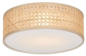 LED Plafon Inteligente em Rattan 30 cm incl. Wifi A60 - Tromma