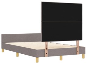 Cama vidaXL Taupe 120x200 cm Tecido