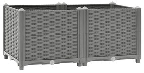 Canteiro elevado 80x40x38 cm polipropileno