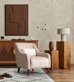 Cadeira Wing Buhara – Ecru – 60x81x72 cm