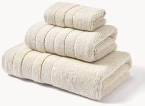 Conjunto de toalhas com bordado às riscas Luxe, vários tamanhos