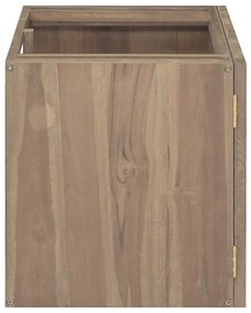 Armário de parede p/ casa de banho 90x39x40 cm teca maciça