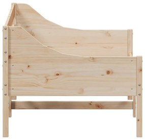 Espreguiçadeira sem colchão 75x190 cm pinho de madeira maciça