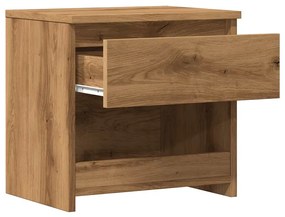 Mesa cabeceira 40x30x39 cm derivados madeira carvalho artisiano