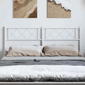 Cabeceira de cama 150 cm metal branco