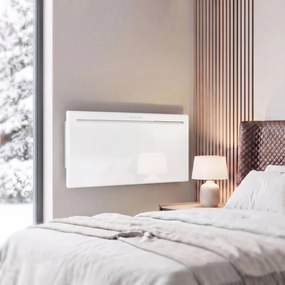 Aquecedor de Painel Inteligente 2000W, Parede ou Chão, Temporizador Semanal, Modo Janela Aberta e Anti-gelo, Branco