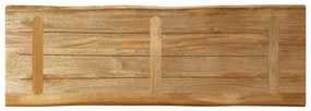 Tampo de mesa c/borda viva 110x40x3,8cm mangueira áspera maciça