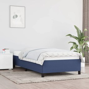 347024 vidaXL Estrutura de cama em tecido 80x200 cm azul