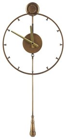 Relógio de parede dourado com pêndulo ø 31 cm EMMEN Beliani