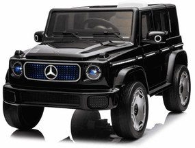 Carro elétrico para crianças Mercedes-Benz EQG 12V, partes da carroçaria iluminadas com LED, controlo remoto de 2,4 GHz, entrada USB/AUX, bateria de l