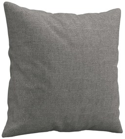 Almofadas decorativas 2 pcs 40x40 cm tecido cinzento-escuro
