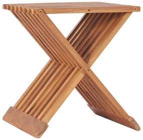 Banco dobrável 40x32x45 cm madeira de teca maciça