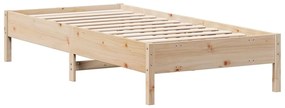Cama sem colchão 90x200 cm madeira de pinho maciça