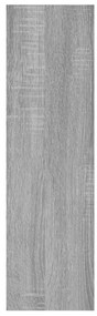 Estante 75x16x55 cm derivados de madeira cinzento sonoma