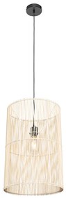 Lâmpada suspensa escandinava de bambu - Natasja Rústico