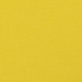 3 pcs conjunto de sofás tecido amarelo-claro