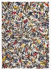 Tapete jacquard de tecelagem plana Graffito