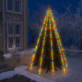 Cordão de luzes árvore de Natal 400 luzes LED 400 cm colorido