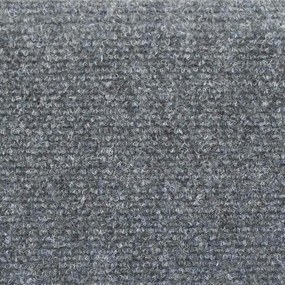 Tapetes de escada autoadesivos 10 pcs 56x17x3 cm cinzento-claro