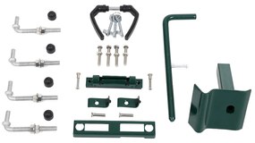 Portão Jardim duplo 310 x 6 x 150 cm aço galvanizado Verde