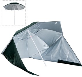 Guarda-sol com Painéis Laterais Tipo de loja - Parasol para Proteção UV Φ210x222cm