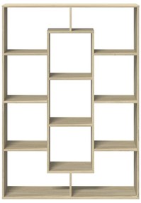 Estante 102x29x143 cm derivados madeira cor carvalho sonoma