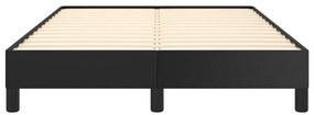 Estrutura de cama 120x200 cm couro artificial preto