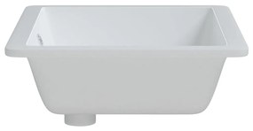 Lavatório casa de banho retangular 55,5x40x18,5 cerâmica branco
