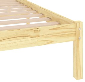 Estrutura de cama solteiro 90x190 cm madeira maciça