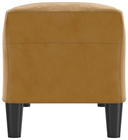 Banco 100x35x41 cm veludo castanho