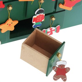 Calendário do Advento Pai Natal 39 x 6 x 52 cm Multicolorido