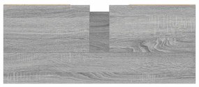 Armário de casa de banho 80x33x60 cm deriv.madeira cinza sonoma
