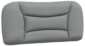 Cama com colchão 90x190 cm tecido cinzento-claro