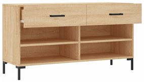 Banco sapateira 102x35x55 cm deriv. madeira carvalho sonoma