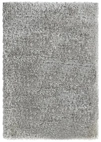 vidaXL Tapete shaggy de pelo alto com 50 mm 140x200 cm cinzento
