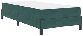 Cama box spring com colchão Verde Escuro 90 x 200 cm Veludo