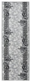 vidaXL Passadeira 100x300 cm polipropileno cinzento