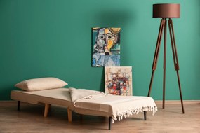 Sofá-cama 1 Lugar Folde – Creme – 180 x 80 cm