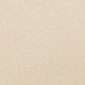 Estrutura de cama sem colchão 140x190 cm tecido cor creme