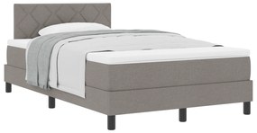 Cama Box com Colchão Taupe 120x190 cm Tecido