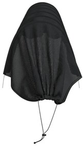 Túneis de rede 3 pcs aço e polietileno preto
