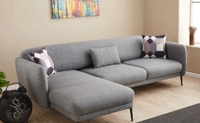 Sofá-Cama de Canto Venus – Cinzento – 265x80x163 cm