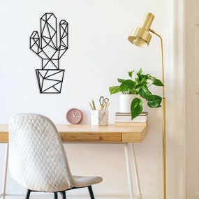 Acessório Decorativo de Parede Metal-435 – Preto – 26 x 55 cm