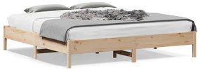 vidaXL Cama sem colchão 180x200 cm madeira de pinho maciça