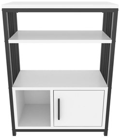 Estante Letos – Branco/Preto – 60x80x29,6 cm